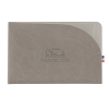 Porte Carte Grise En Cuir Végétal MARC Gris Clair Incrustation