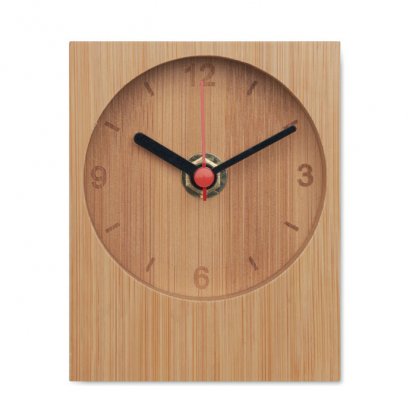 Horloge De Table En Bambou CLAMBU De Face