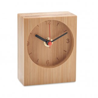 Horloge de table publicitaire en bambou - CLAMBU