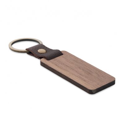 Porte Clés En Bois De Noyer NAWKEY à Plat