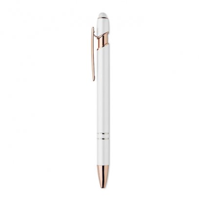 Stylet : Stylo 2 En 1 En Aluminium Recyclé SCRIBBLE Blanc