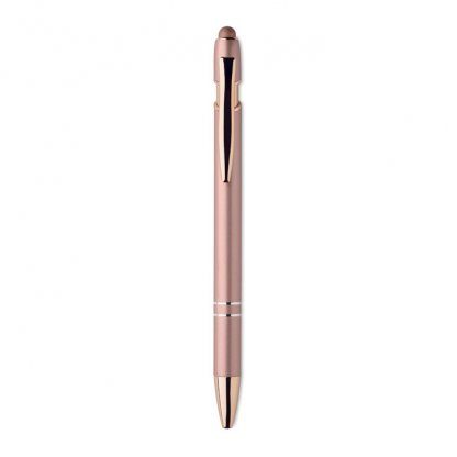 Stylet : Stylo 2 En 1 En Aluminium Recyclé SCRIBBLE Rose Gold De Face