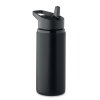 Bouteille Avec Paille Intégrée En Inox Recyclé 500ml SPOT Noir Photo Principale Bouteille Avec Paille Intégrée En Inox Recyclé 500ml SPOT Noir Photo Principale