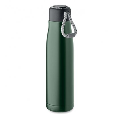 Bouteille Double Paroi En Inox Recyclé Avec Poignée Corde 500ml CORDLE Vert Photo Principale