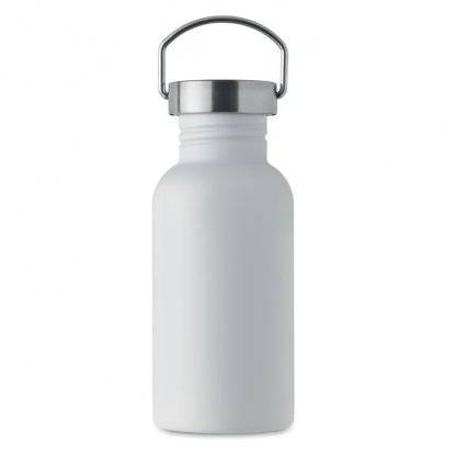 Bouteille En Inox Recyclé Avec Poignée 500ml FLORENCE SING Blanc