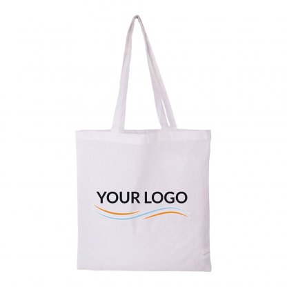 Tote Bag En Coton Recyclé 130g 38x42cm NAGPUR Marquage Quadri