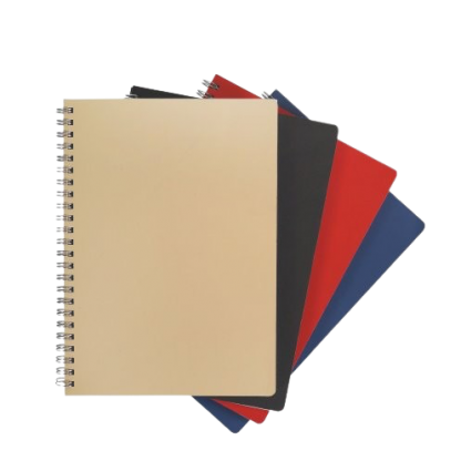 Carnet A5 En Cuir Recyclé Spirale LIBER Photo Principale