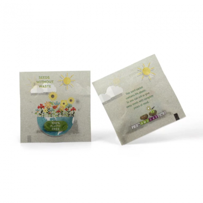 Sachet De Graines En Papier Certifié écoconçu 4 Formats CALQUE 55 X 55 Mm