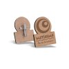 Badge Sur Mesure En Bois MDF Avec Pince épingle PINCO XL. Avec Gravure Badge Sur Mesure En Bois MDF Avec Pince épingle PINCO XL. Avec Gravure