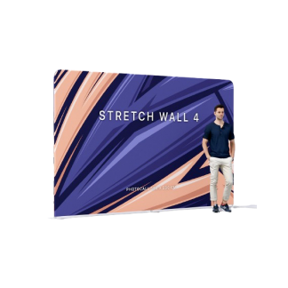 Mur d'image personnalisable en toile polyester recyclé - 210g - anti-feu B1 - STRETCHWALL 4