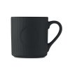 Mug En Céramique Strié 340ml RIBMUG Noir Photo Principale