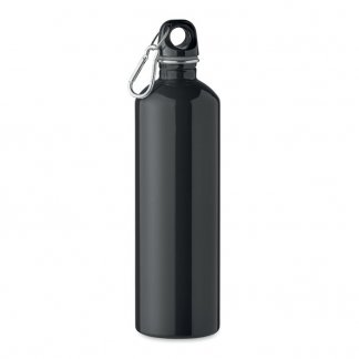 Gourde publicitaire en inox recyclé avec mousqueton - 750ml - REBIG MOSS