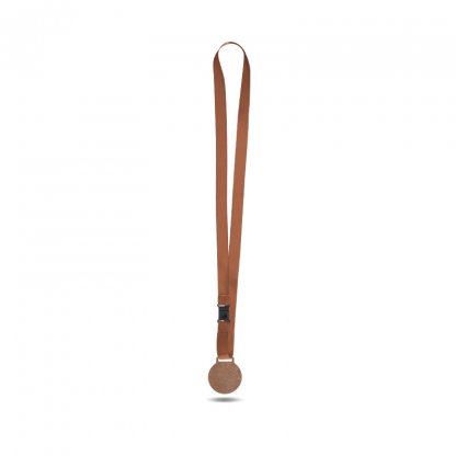 Médaille En Bois MDF Avec Cordon Satin BOLT Marron