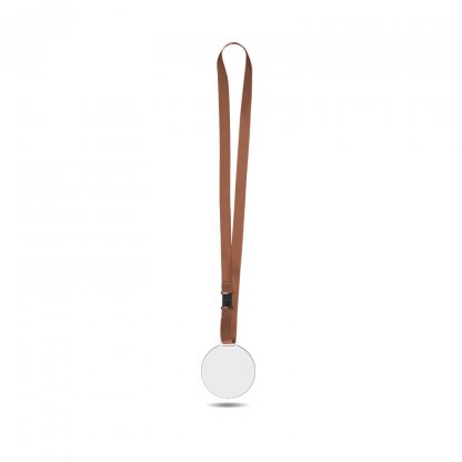 Médaille En Plastique Avec Cordon Satin PLASTA XL Marron