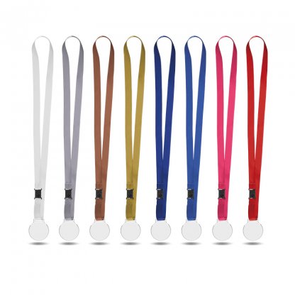 Médaille En Plastique Avec Cordon Satin PLASTA Tous Les Coloris