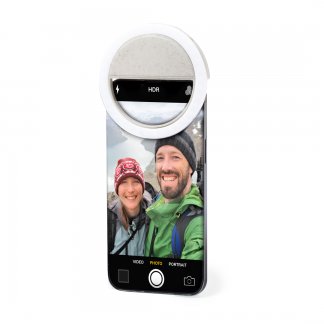 Anneau lumineux pour téléphone avec logo en paille de blé - TRAXO