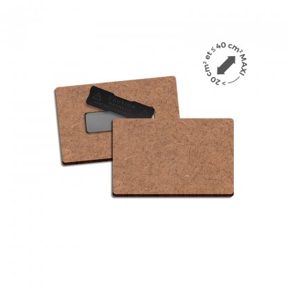 Badge Sur Mesure En Bois MDF Avec Aimant AIMANT XL Badge De Dos