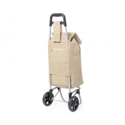 Caddie De Course Pliable En Jute 30x52x20cm BENORAX De Dos