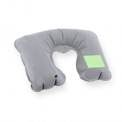 Coussin De Voyage En PET Recyclé VILDEX Zone De Marquage Coté Droit