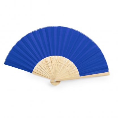 Éventail En Bambou Souple Et Polyester KRONIX Bleu