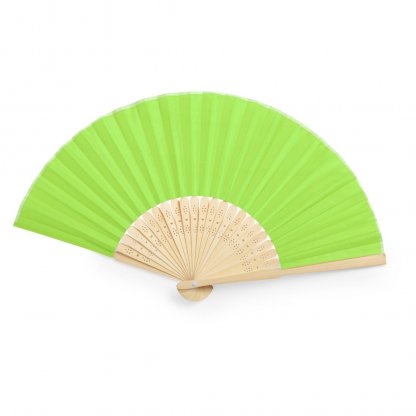 Éventail En Bambou Souple Et Polyester KRONIX Vert Anis