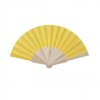 Éventail En Bois Et Polyester 190T FOLKLORE Jaune Éventail En Bois Et Polyester 190T FOLKLORE Jaune