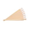Éventail En Bois Et Polyester WOODFAN BLANC PLIÉ VUE DE DOS
