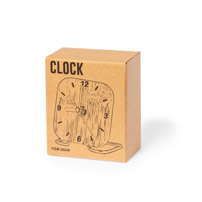 Horloge De Table En Bambou ECIKO Boite