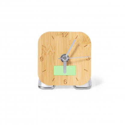 Horloge De Table En Bambou ECIKO Zone De Marquage 2