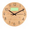 Horloge Murale En Bambou Tiwel Zone De Marquage