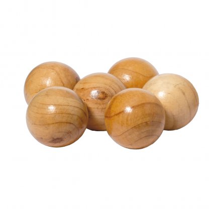 Jeu De Pétanque En Bois DELERO Six Boules