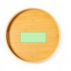 Plateau Rond En Bambou MELTEM Zona De Marquage Rectangle
