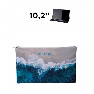 Pochette ordinateur 10,2 pouces avec logo en polyester recyclé