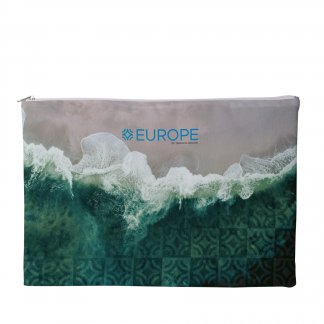 Pochette ordinateur logoté 15" en polyester recyclé - SACOCO