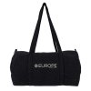 Sac De Sport Polochon En Coton Recyclé 220g FIT Noir Avec Marquage Sac De Sport Polochon En Coton Recyclé 220g FIT Noir Avec Marquage