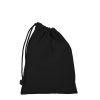 Sac Pochon Avec Cordelette En Coton Bio 150g 15x20 Cm BIOCHON Noir