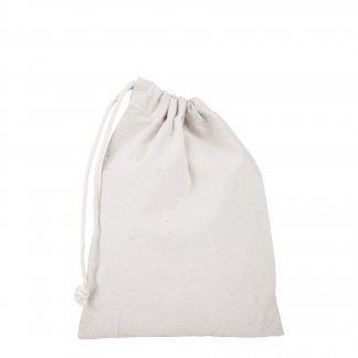 Sac pochon logoté avec cordelette en coton bio - 150g - 15x20 cm - BIOCHON