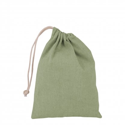 Sac Pochon Avec Cordelette En Coton Recyclé 150g 15x20 Cm POUCET Exemple De Couleur Pantone