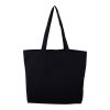Sac Shopping Avec Fond En Coton Bio 240g 45x35x10cm BREE Noir
