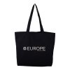 Sac Shopping Avec Fond En Coton Bio 240g 45x35x10cm BREE Noir Avec Marquage