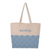 Sac Shopping Avec Fond En Coton Naturel 150g 45x35x10cm EDDIE Naturel Avec Marquage Autre Exemple