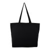 Sac Shopping Avec Fond En Coton Naturel 150g 45x35x10cm EDDIE Noir