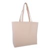 Sac Shopping Avec Fond En Coton Naturel 300g 45x35x10cm SOLIS Naturel De Côté