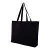 Sac Shopping En Coton Bio 240g 40x35x10cm TOKOS Noir De Côté