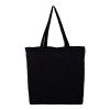 Sac Shopping En Coton Naturel 150g 37x41x10cm SHAY Noir