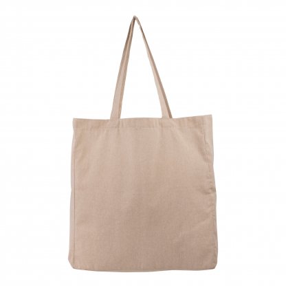 Sac Shopping En Coton Recyclé 150g 37x41x10cm SCHACHE Naturel