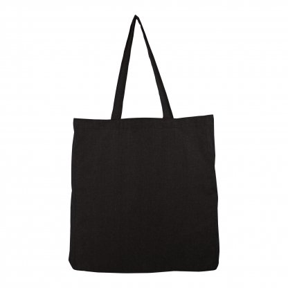 Sac Shopping En Coton Recyclé 150g 37x41x10cm SCHACHE Noir