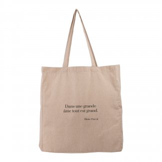 Sac shopping personnalisé en coton recyclé - 150g - 37x41x10cm - SCHACHE