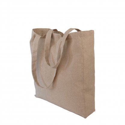 Sac Shopping En Coton Recyclé 220g 37x41x10cm SABABAC Naturel De Côté