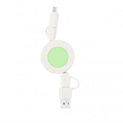 Set De Charge Rapide En Paille De Blé PYLOT Zone De Marquage Câble